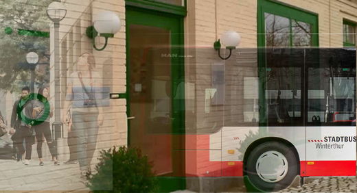 Zu Fuss oder mit Stadtbus zum open way institute - Mit Praxis für Raucherentwöhnung mit Hypnosetherapie